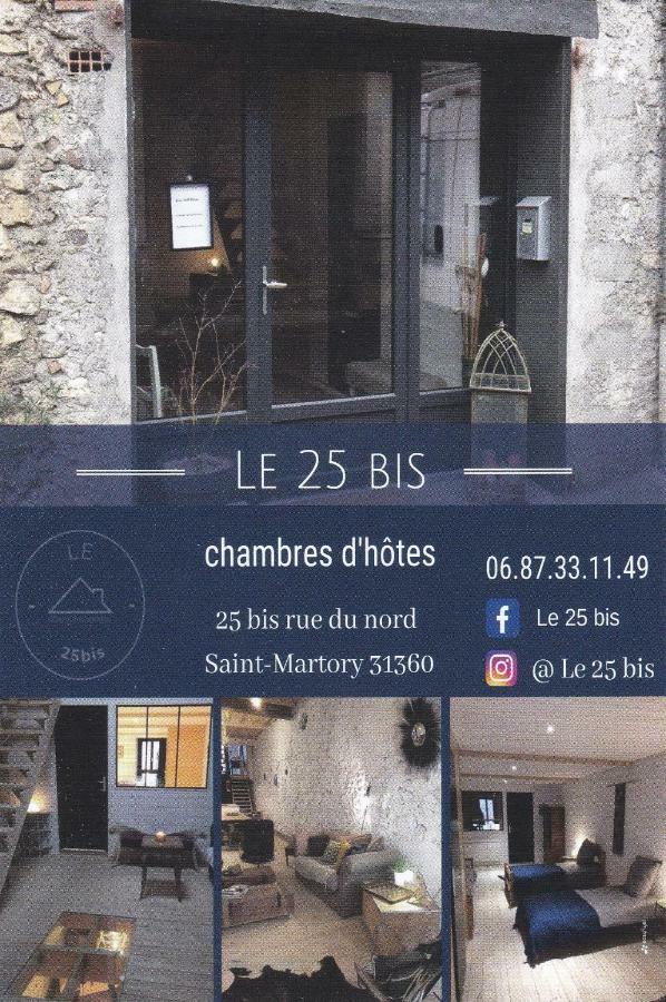 Bed and Breakfast Le 25Bis Saint-Martory Exteriér fotografie